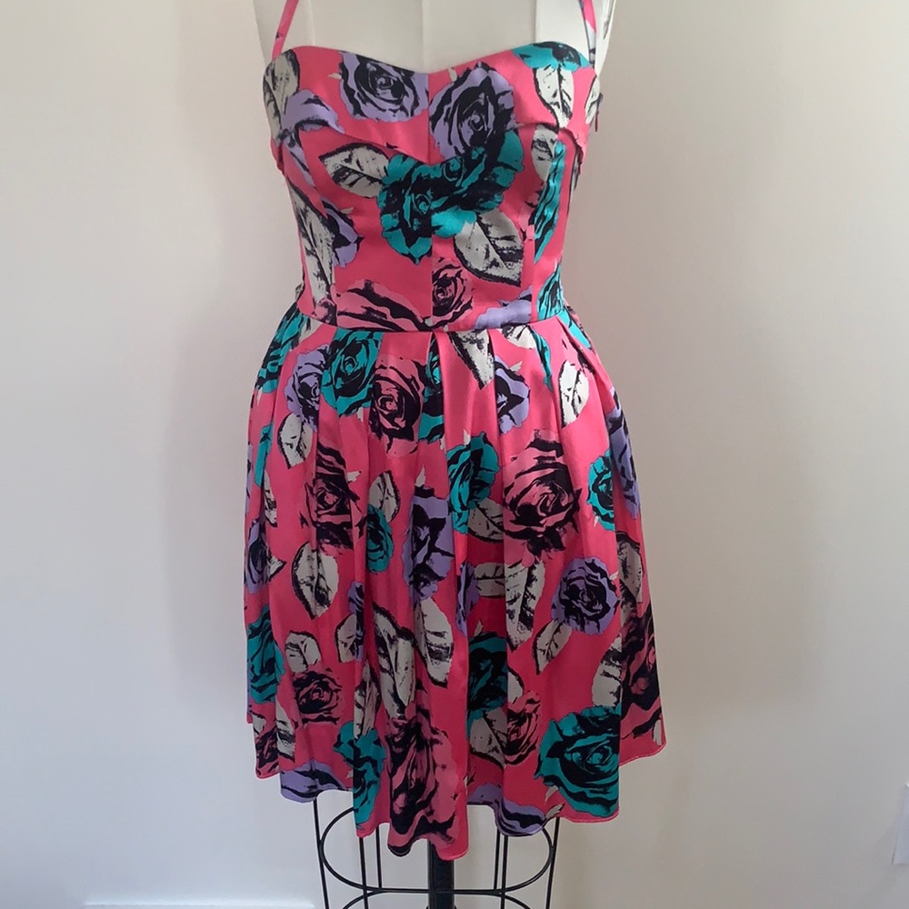 Strapless Floral Betsey Johnson Dress